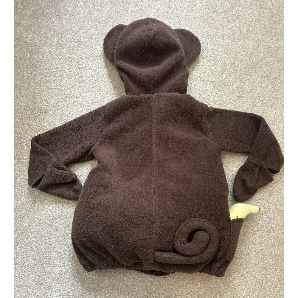 Old Navy MONKEY Plush Halloween Costume Brown Fur Kids Girl Boy Child 4T-5T